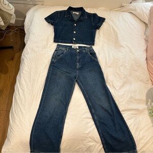 Reformation Denim Set
